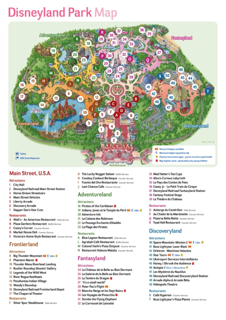 Disneyland Paris Map 2024