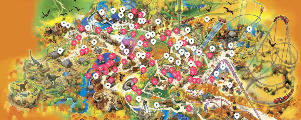 Djurs Sommerland Halloween Map 2024