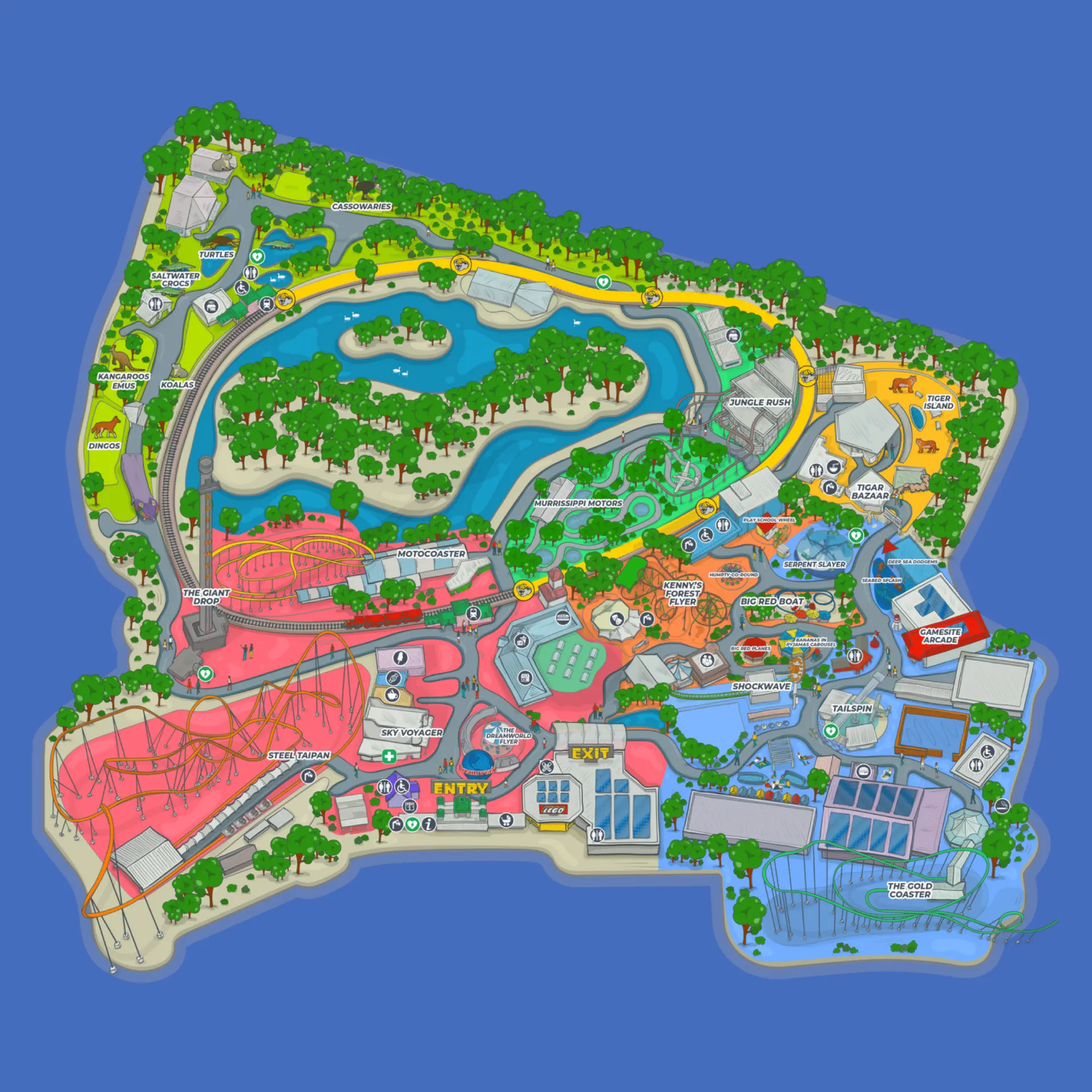 Dreamworld Map 2025