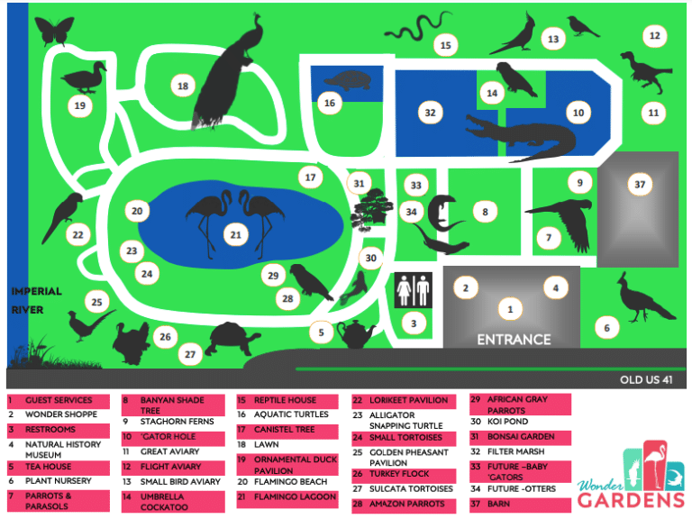 Everglades Wonder Gardens Map and Brochure (2025 – 2021)