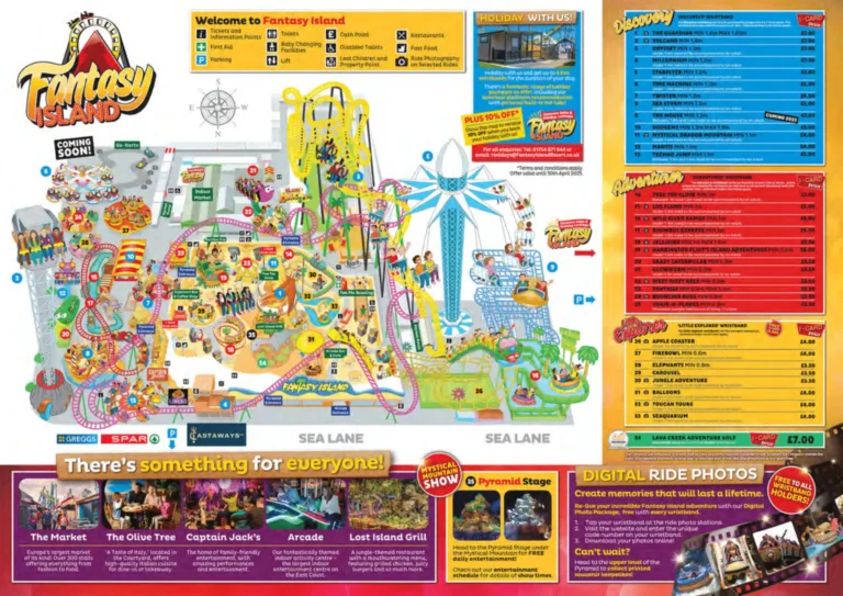 Fantasy Island Resort Map 2025