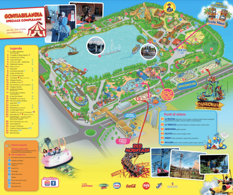 Fiabilandia Map and Brochure (2025 – 2023)