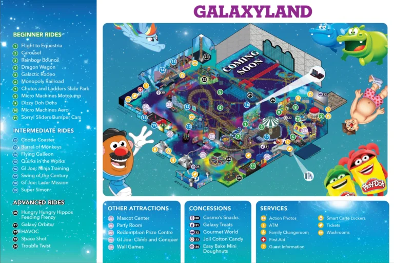 Galaxyland Powered by Hasbro Map 2025