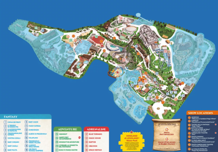 Gardaland Map and Brochure (2023 – 2025)