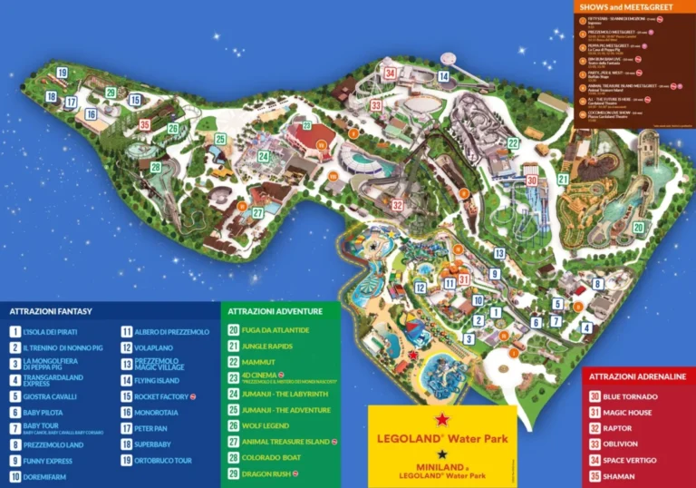 Gardaland Map 2025