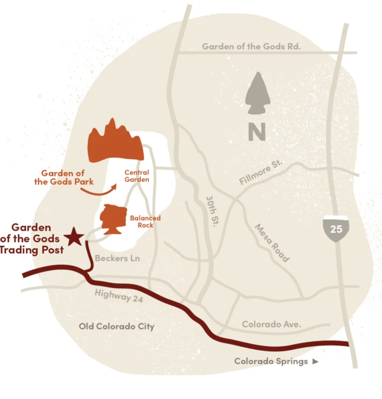 Garden of the Gods Trading Post Map 2025