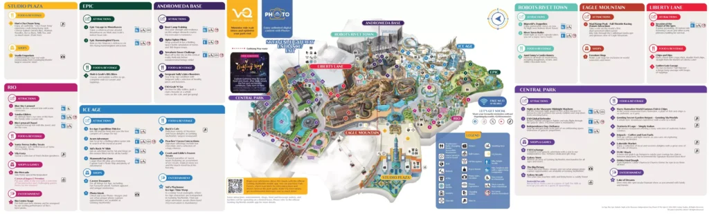 Genting Highlands Theme Park Map 2024