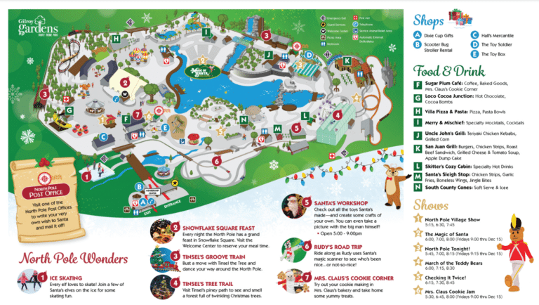 Gilroy Gardens Family Theme Park Map and Brochure (2021 – 2025)