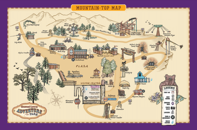 Glenwood Caverns Adventure Park Map and Brochure (2025 – 2020)