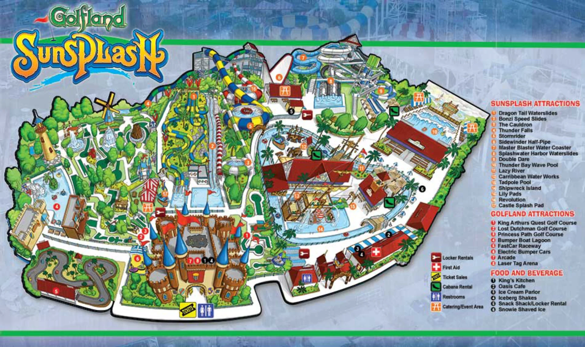 Golfland Sunsplash Map 2025
