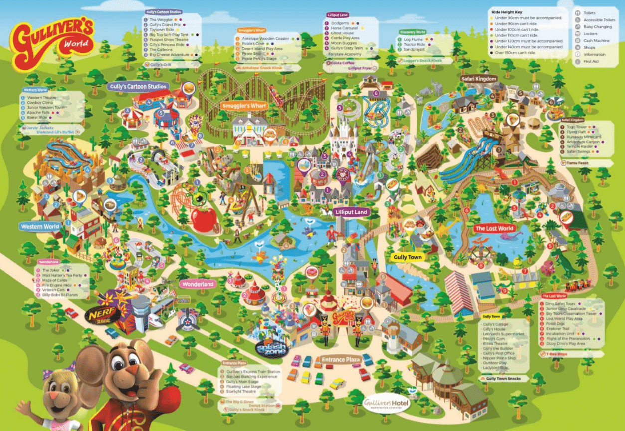 Gulliver s Kingdom Map 2026 PDF Printable ThemeParkBrochures