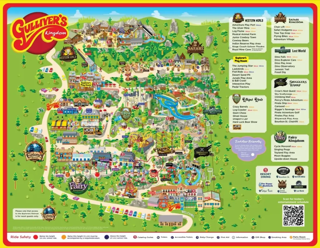 Gulliver's Kingdom Map 2024