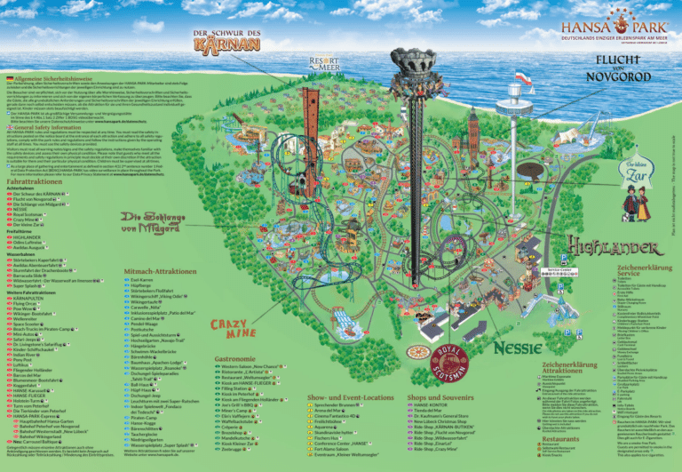 Hansa-Park Map and Brochure (2024 – 2023)