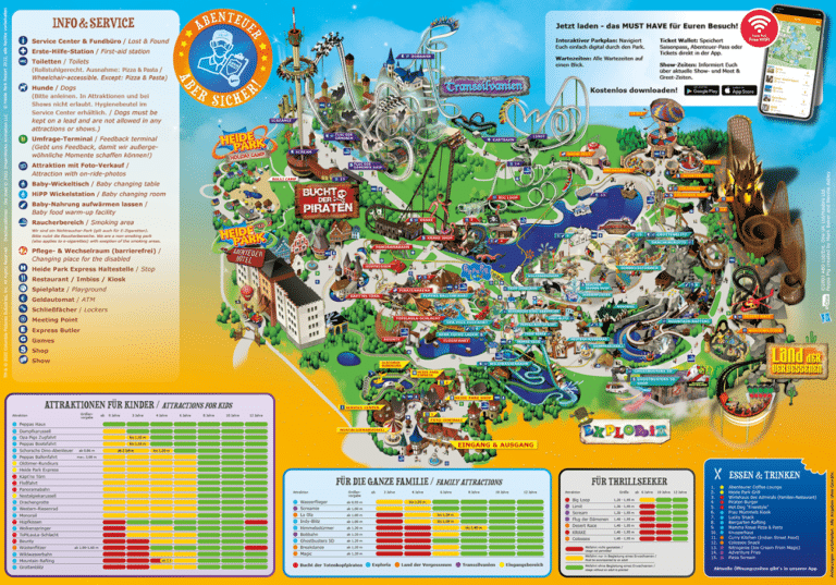 Heide Park Resort Map and Brochure (2023 – 2024)