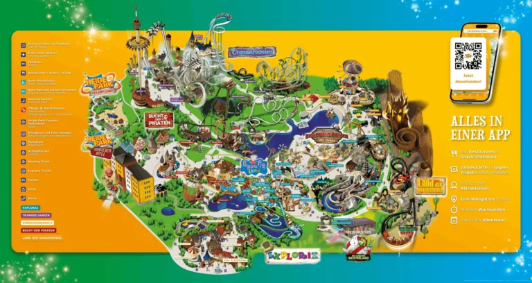 Heide Park Resort Map 2025