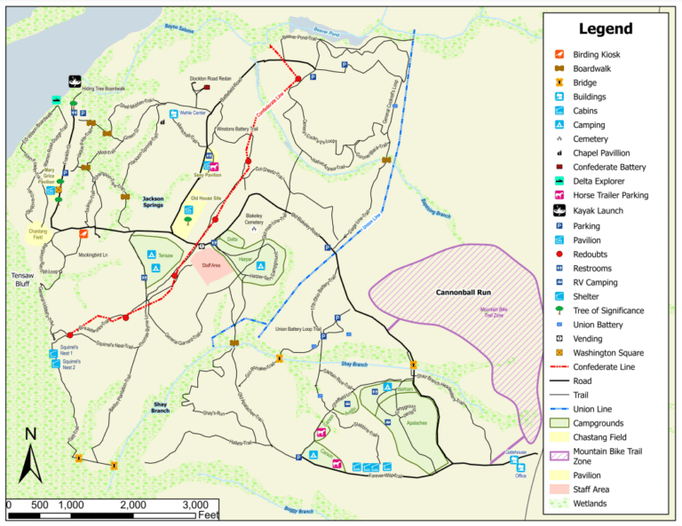 Blakeley State Park Map and Brochure (2024 – 2022)