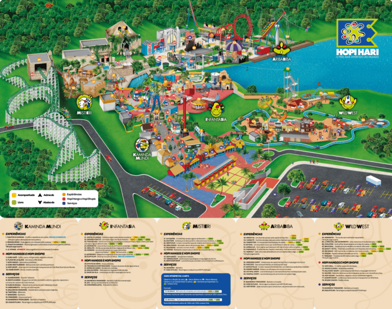 Hopi Hari Map and Brochure (2025 – 2021)