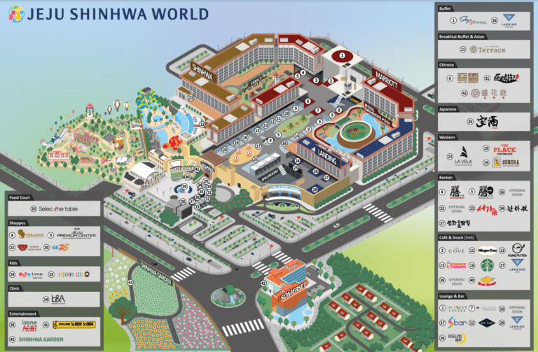 Jeju Shinhwa World Map and Brochure (2025 – 2023)