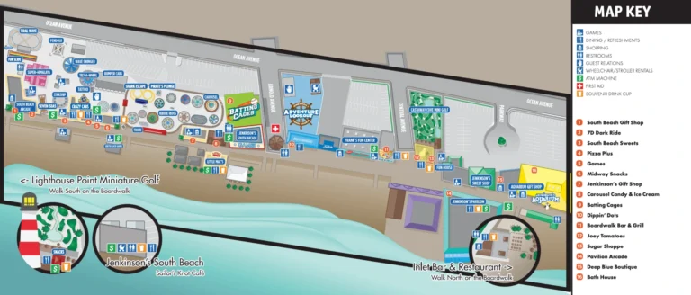 Jenkinson's Boardwalk Map 2025