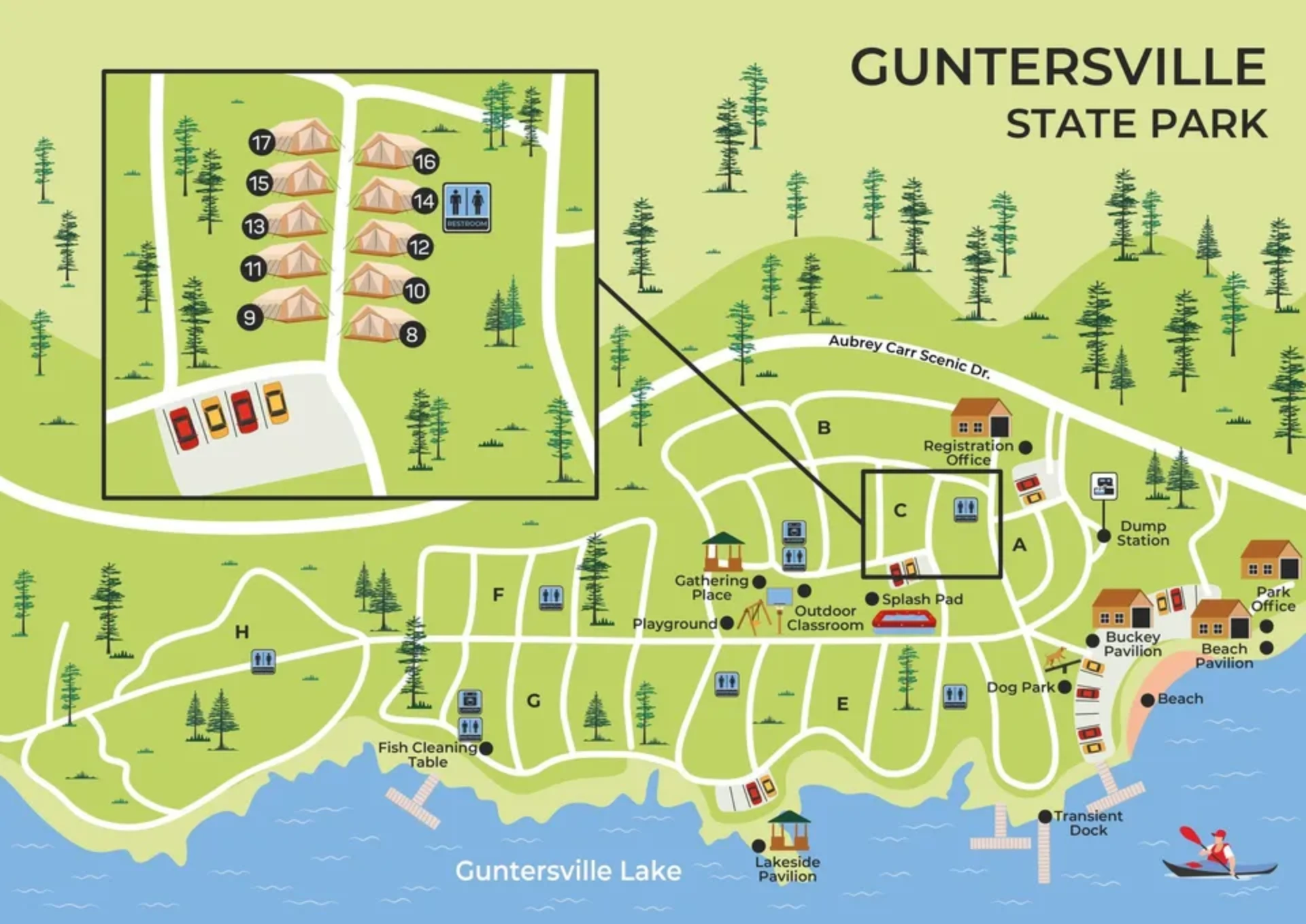 Lake Guntersville State Park Map 2025