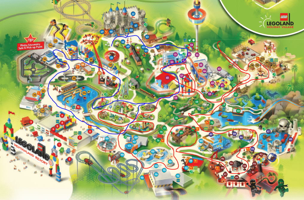 Legoland map sales