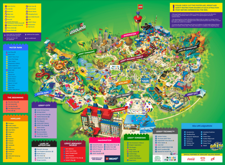 Legoland Malaysia Resort Map and Brochure (2025 – 2023)