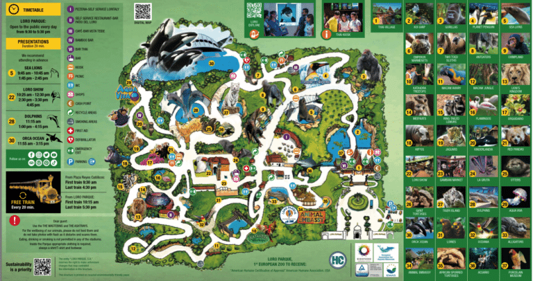 Loro Parque Map and Brochure (2025 – 2023)