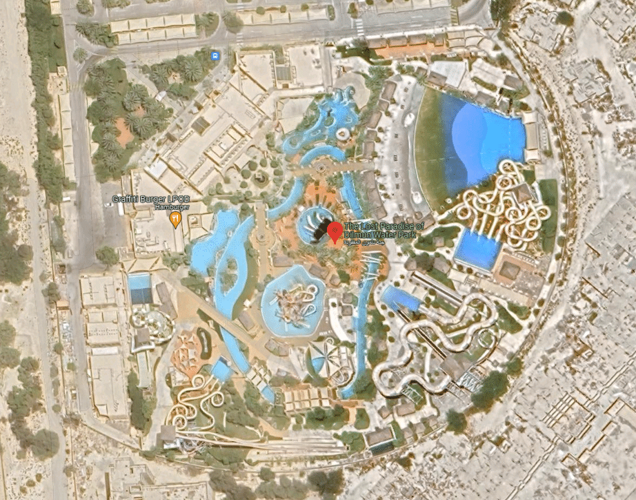 Lost Paradise of Dilmun Water Park Map and Brochure (2023 ...