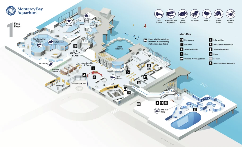 Monterey Bay Aquarium Map 2024-1