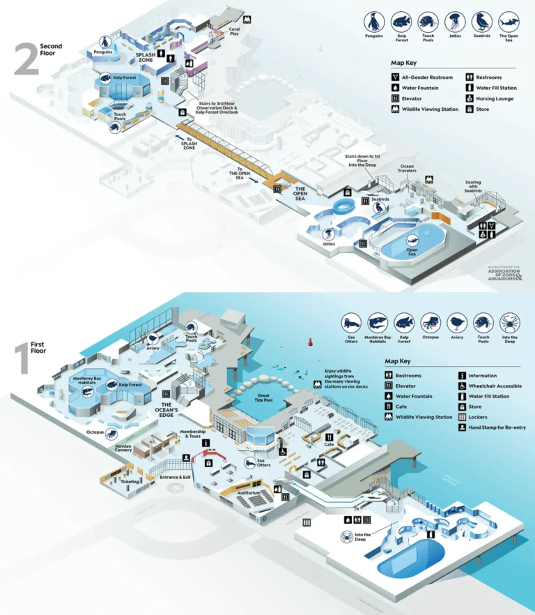 Monterey Bay Aquarium Map 2025