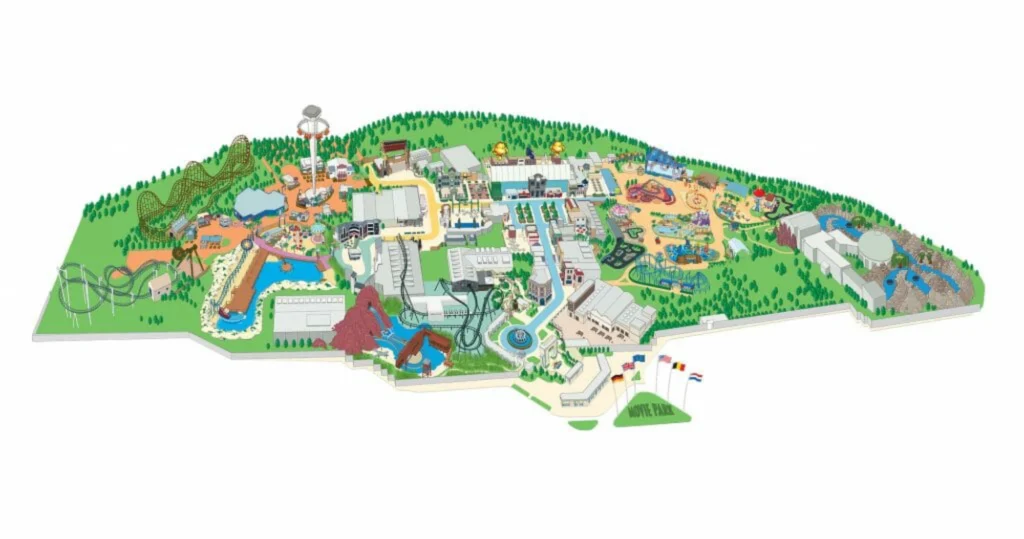 Movie Park Germany Map 2024