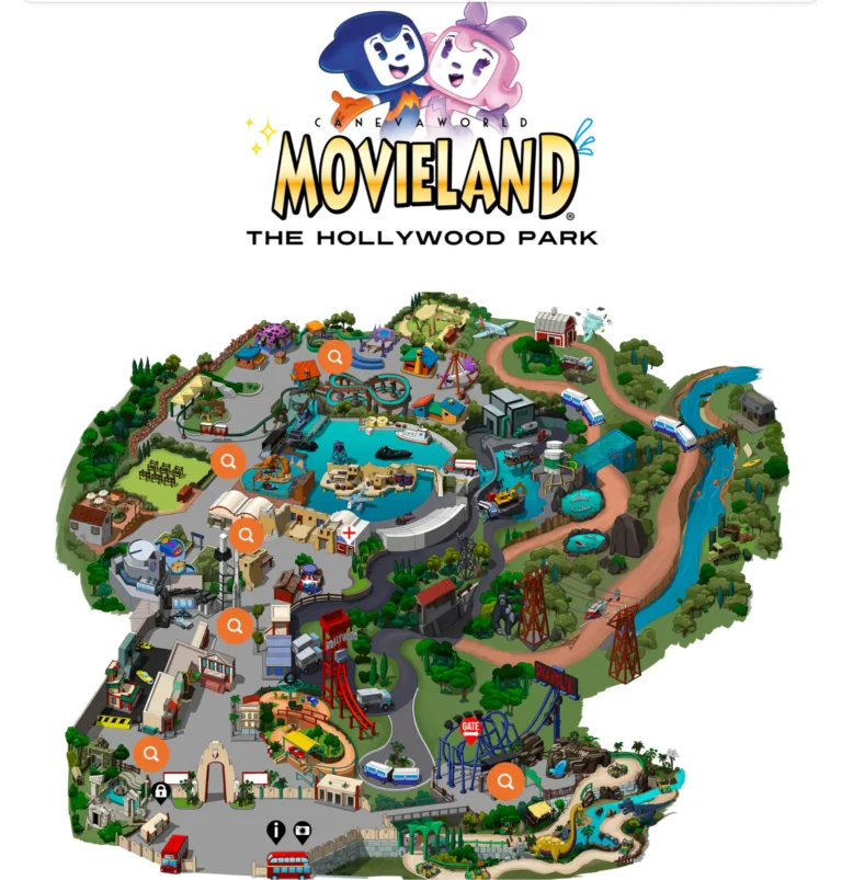 Movieland Halloween at Movieland Map 2024