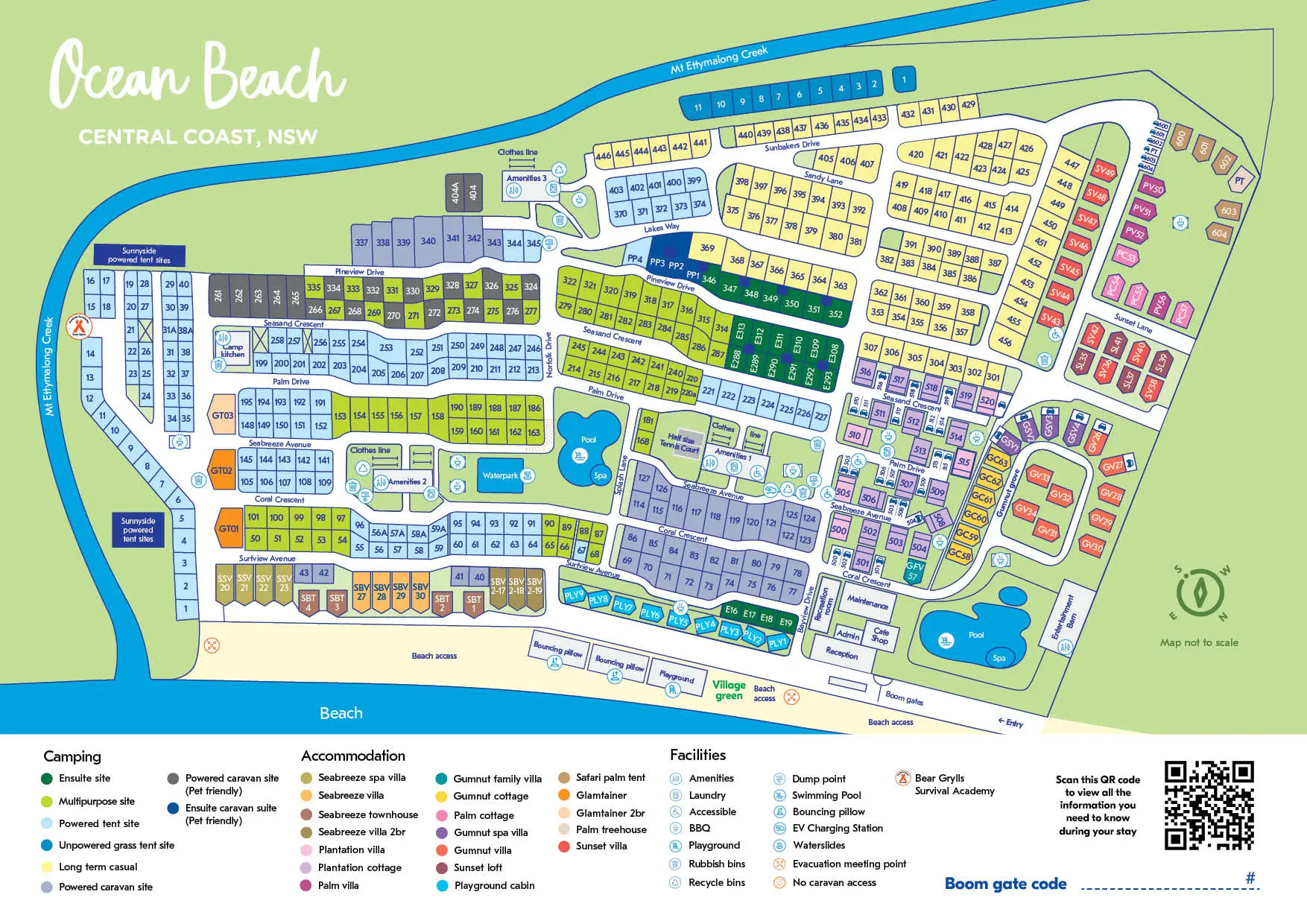 Ocean Beach Park Map 2025