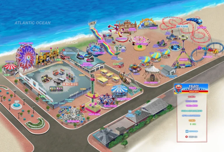 Palace Playland Map 2025