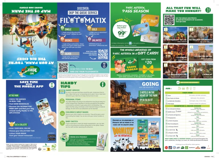 Parc Astérix Map 1 2025