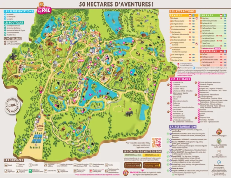 Parc Le Pal Map 2025