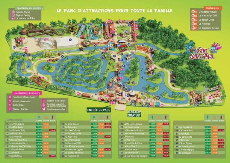 Parc Saint Paul Map and Brochure (2025 – 2023)