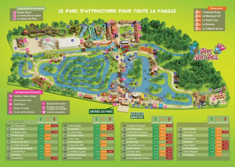 Parc Saint Paul Map 2025