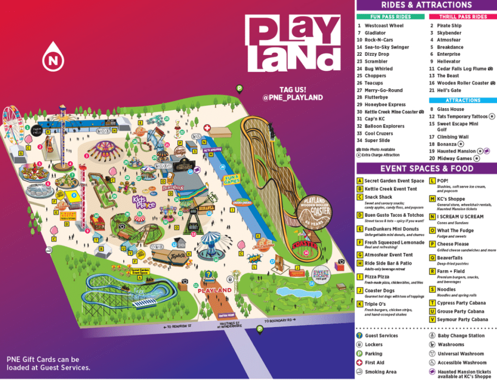 Playland Amusement Park in Canada