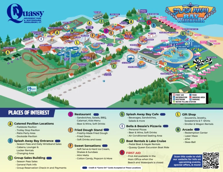 Quassy Amusement Park Map 2025