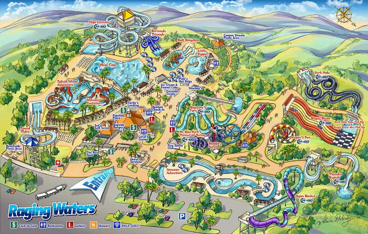 Raging Waters Map 2025