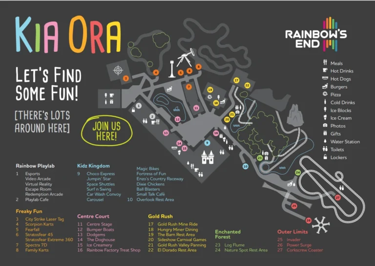 Rainbow's End Map 2024