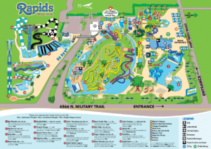 Rapids Water Park Map and Brochure (2022 - 2025) ThemeParkBrochures