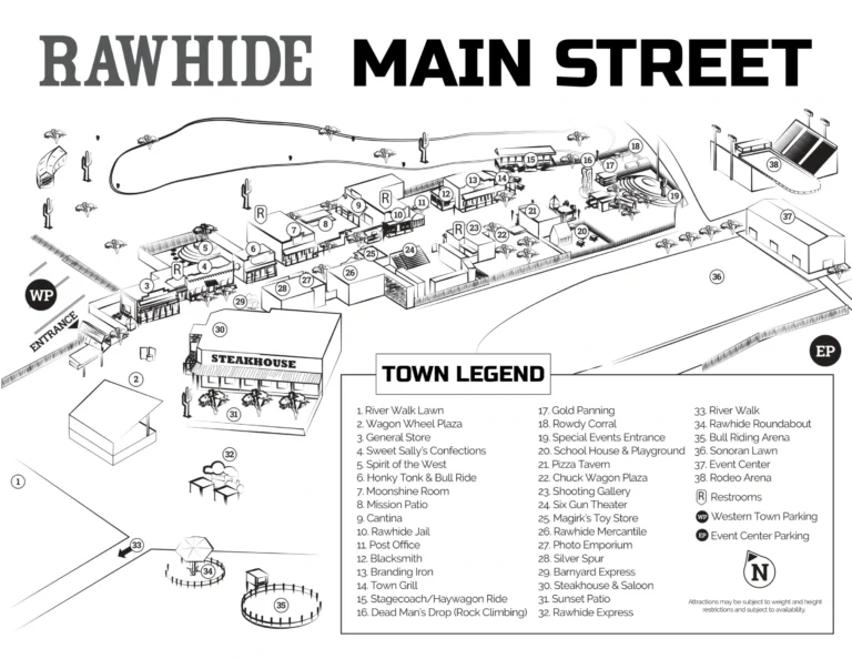 Rawhide Western Town Map 2025-1