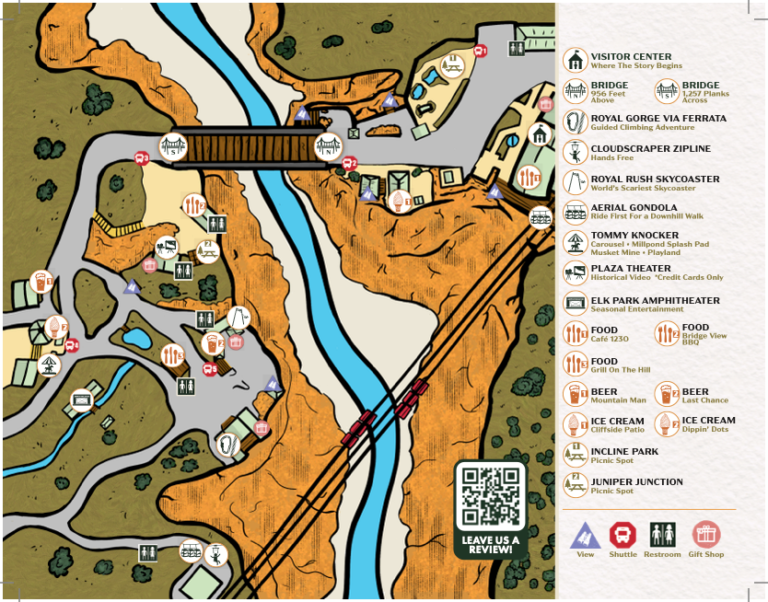 Royal Gorge Bridge & Park Map 2025