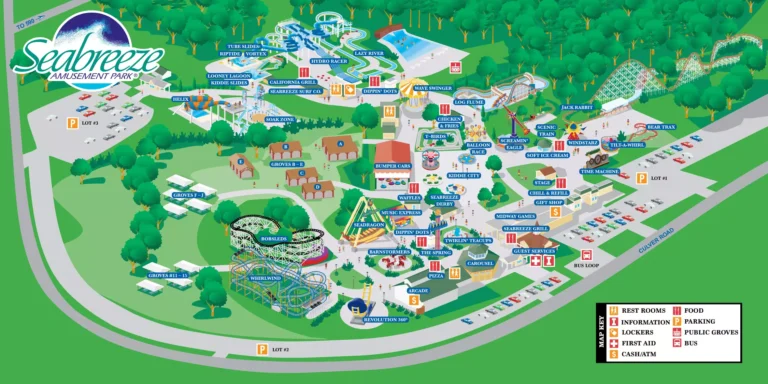 Seabreeze Amusement Park Map 2024