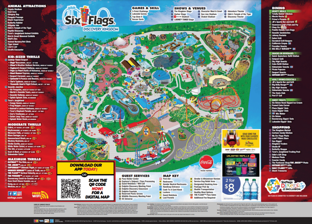 Six Flags Discovery Kingdom in California