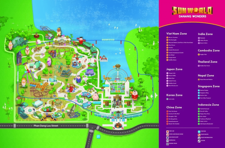 Sun World Da Nang Wonders Map and Brochure (2023)