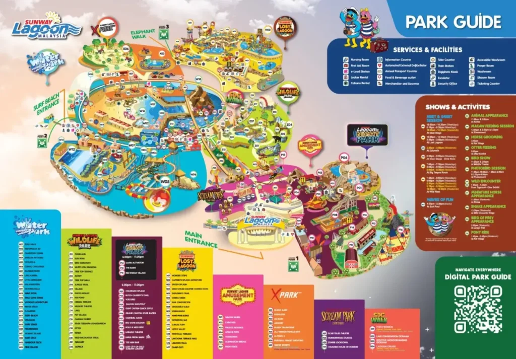Sunway Lagoon Map 2024
