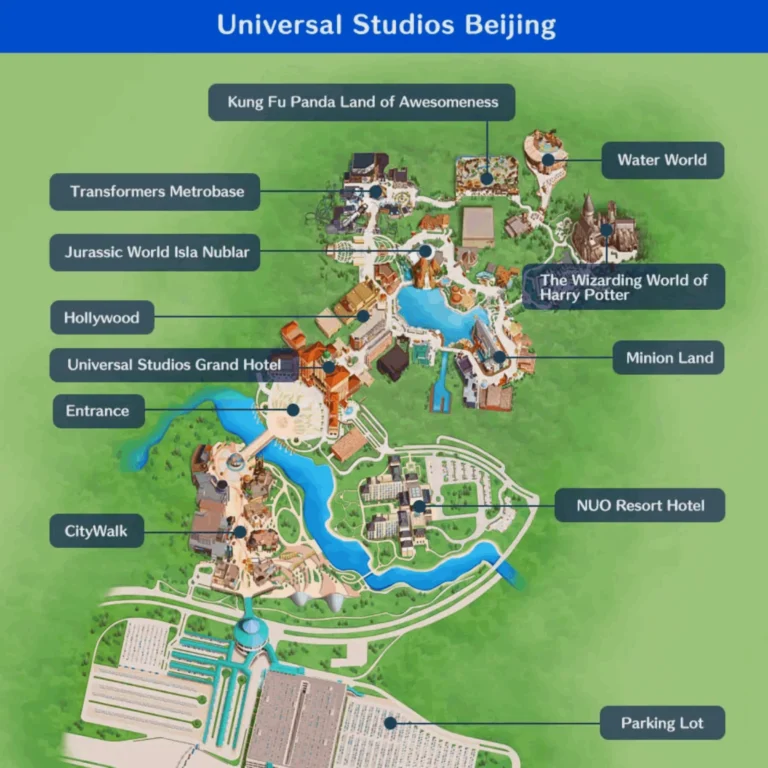 Universal Studios Beijing Map 2025